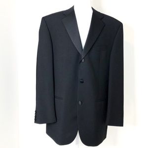 Authentic Designer Missoni  Black Italian Virgin Wool Tuxedo Suit Jacket